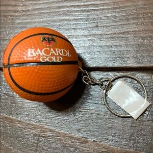 Bacardi Gold NBA basketball squishy keychain NWOT